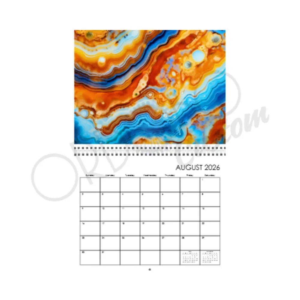 2026 Custom Geode Wall Calendar